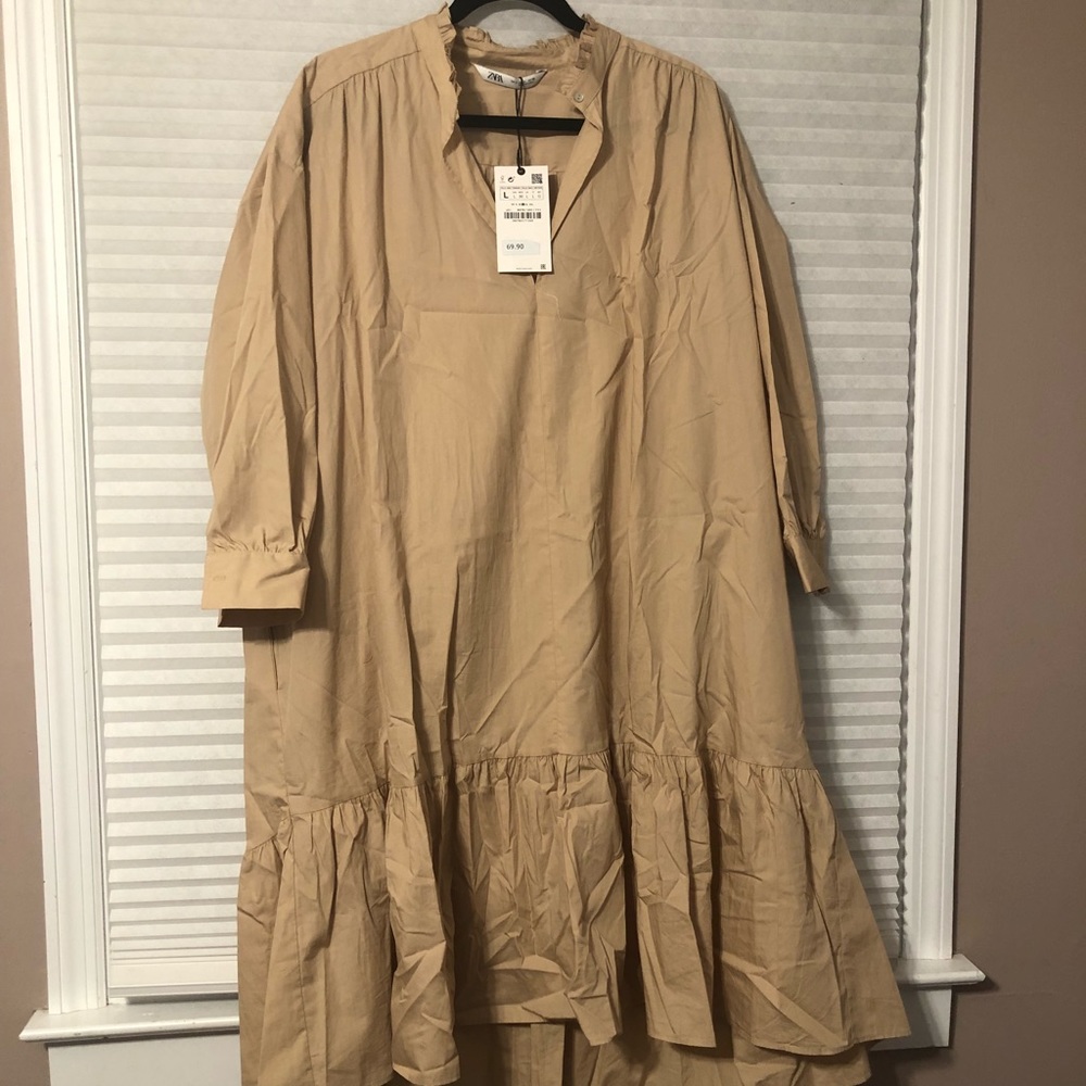Zara cotton dress size L BNWT